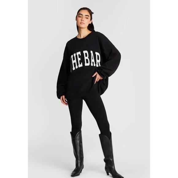 The Bar Arlo Sweatshirt Black White Size XL - Picture 2 of 8